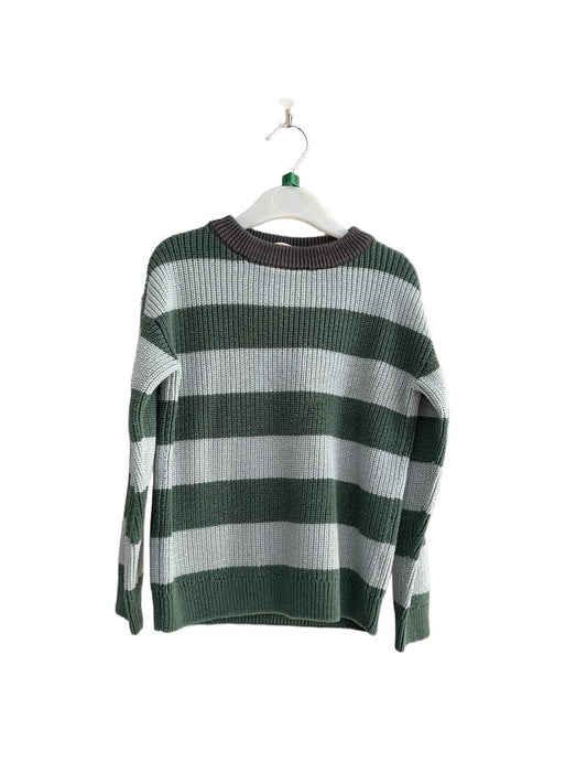 Preloved John Lewis - Green Blue Stripe Knit Jumper (5-6y)