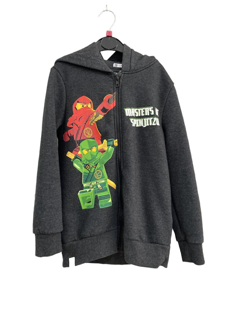 Preloved Lego - Charcoal Gray Spinjitzu Zip Hoodie (10-11y)