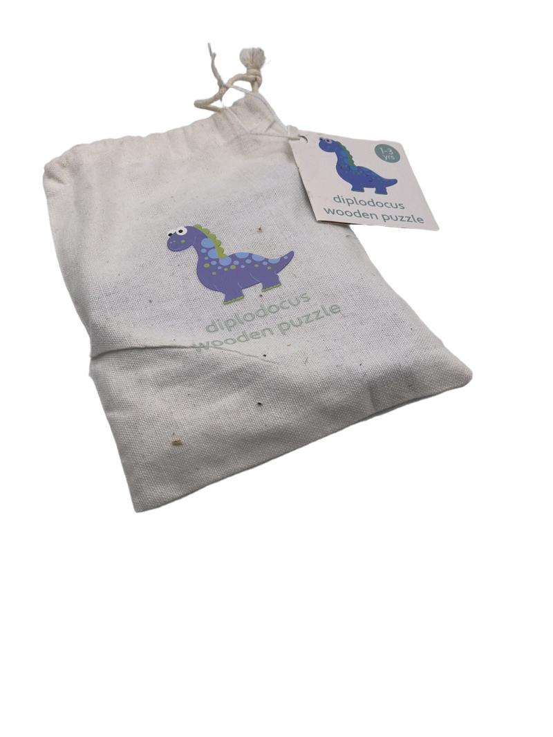 Preloved Diplodocus Wooden Puzzle - Orange Tree Toys