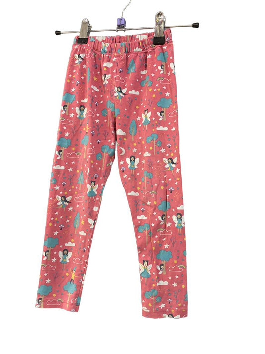 Preloved Frugi - Trousers - Pink Fairy Woodland Print Leggings (3-4y)