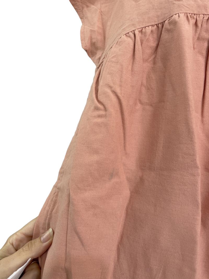 Preloved Gap Kids - Orange Embroidered Ruffle Sleeve Top (10-11y)