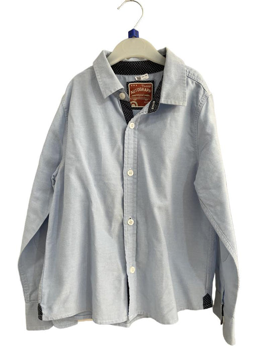 Preloved Marks & Spencer - Blue Long-sleeved Button Down Shirt (6-7y)