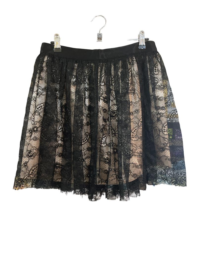 Preloved Alders - Black Lace Skirt. (12-13y)
