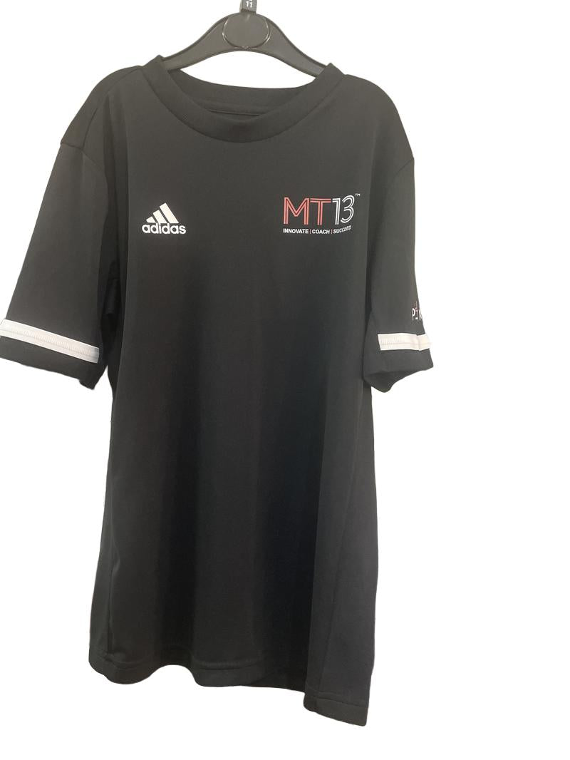 Preloved Adidas - Black MT13 Athletic Short-sleeved Top (11-12y)
