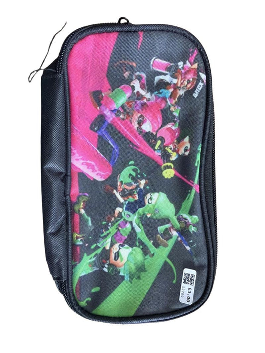 Preloved Unknown Brand - Splatoon Pencil Case Pink Vs Green, Single Compartment