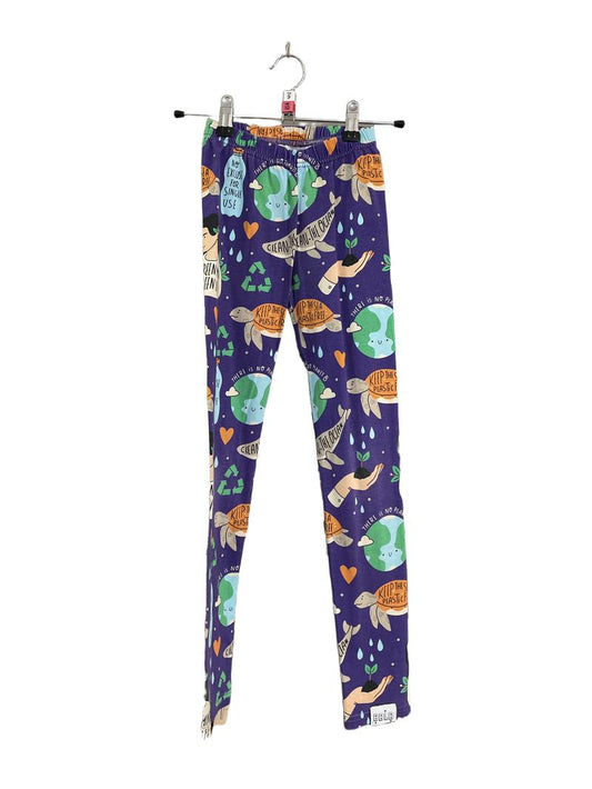 Preloved BBLB - Purple Planet Plastic Free Leggings (9-10y, 10-11y)