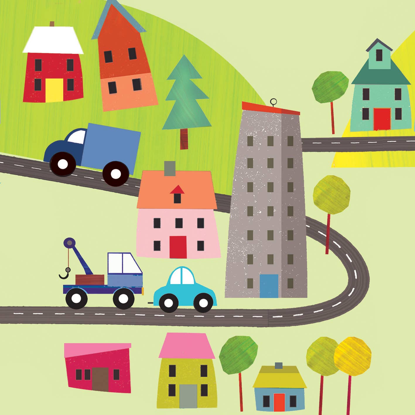 WP118 Road Gift Wrapping Paper