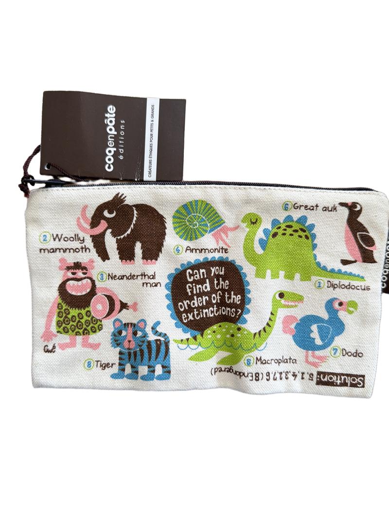 Preloved COQenPāte - The Natural History Museum Pouch/Pencil Case.