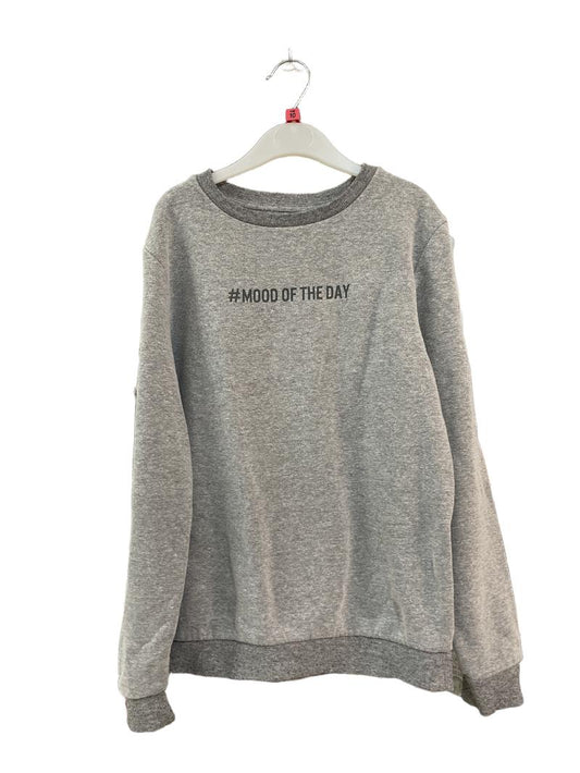 Preloved Kiabi - Gray #Mood Of The Day Sweatshirt (10-11y)