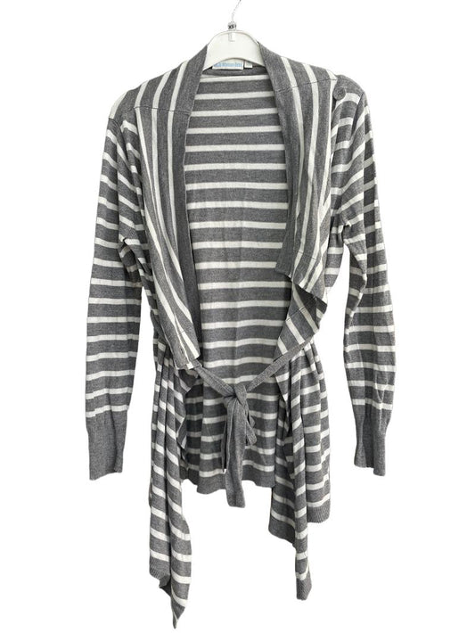 Preloved Jojo Maman Bebe - Gray White Maternity And Nursing Wrap Cardigan (X Small) - Top