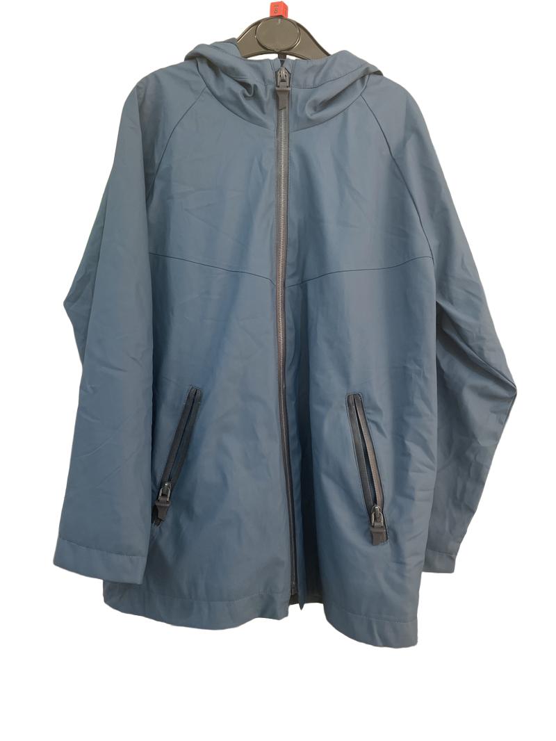 Preloved Zara - Blue Packable Waterproof Jacket (8-9y)
