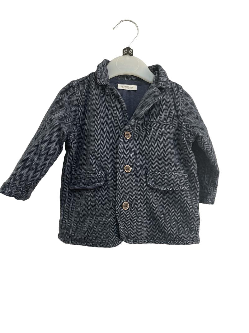 Preloved Next - Navy Herringbone Style Jacket (3-6m)