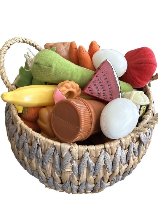 Preloved Toys - Play Food Large Bundle (plastic, Fabric, Wood) - Unknown Brand
