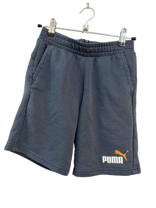 Preloved Puma - Gray Puma Logo Jersey Shorts (9-10y)
