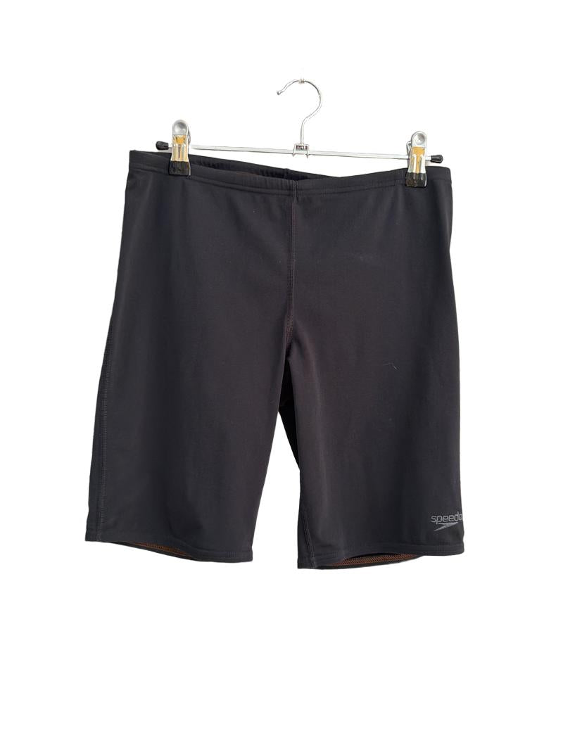 Preloved Speedo - Black Long Swim Shorts (13-14y)