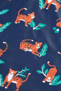 Frugi Printed Puddle Buster All-In-One, Tiger Time