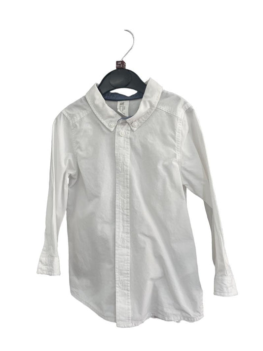 Preloved H&M - White Collared Shirt (18-24m)