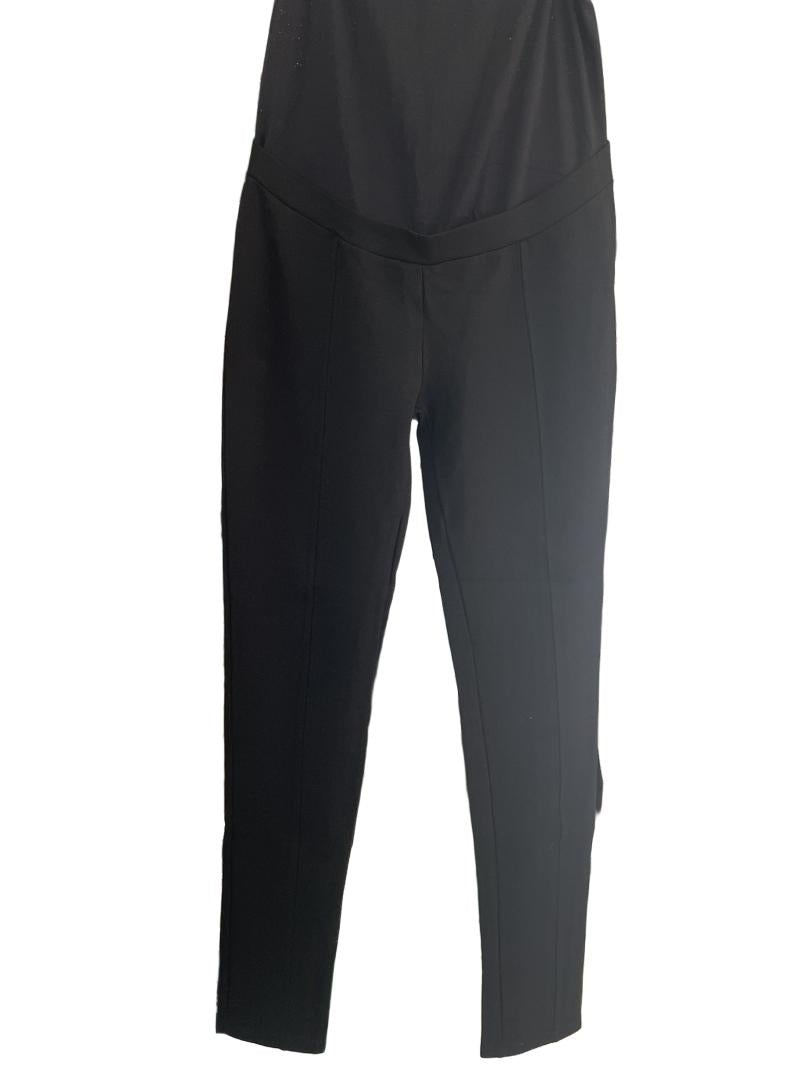 Preloved Seraphine - Black Maternity Thick Legging Feel Trousers  (10 Women)
