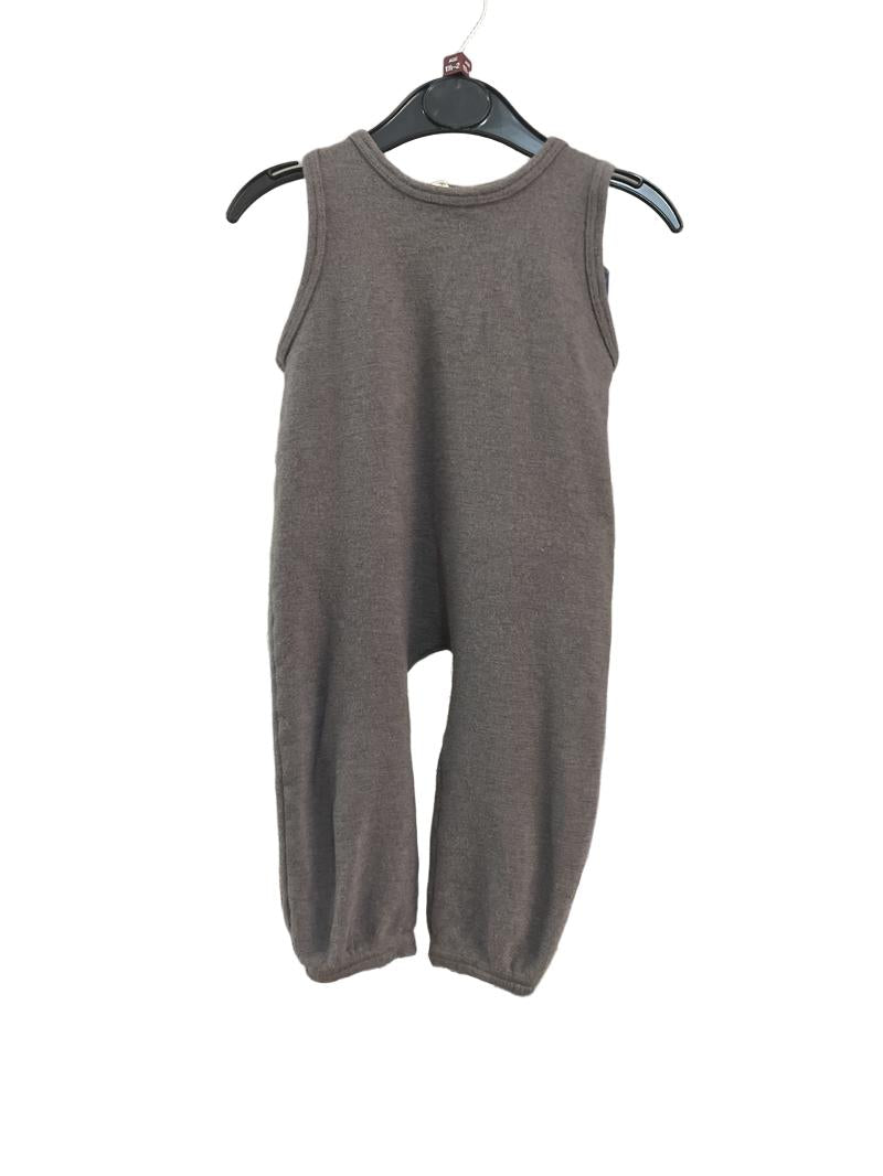 Preloved Engel - Stone Brown Wool/silk Dungarees (18-24m)