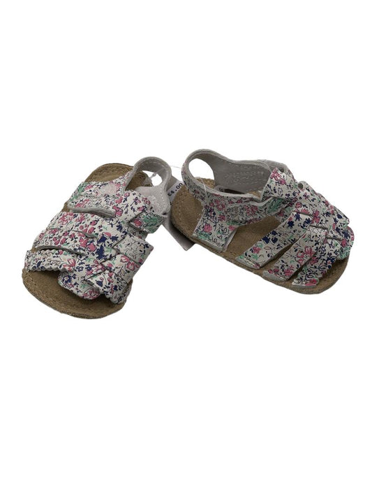 Preloved Next - Floral Print Sandals, NEW With Tags (0-3m) - Shoes