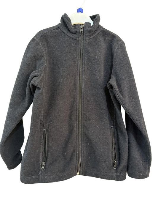 Preloved Lands' End - Black Zip Fleece (6-7y)