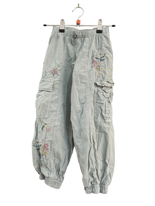 Preloved Marks & Spencer - Green Embroidered Cargo Trousers (4-5y)