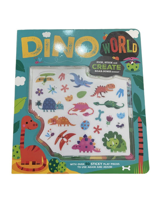 Preloved Dino World Book With Stick And Create Scenes - Make Believe Ideas