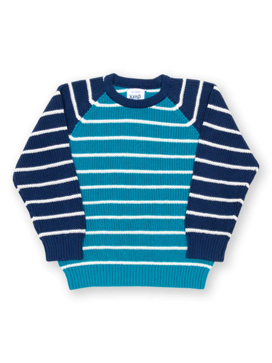 Kite Blue & Cream Stripe Knoll Jumper