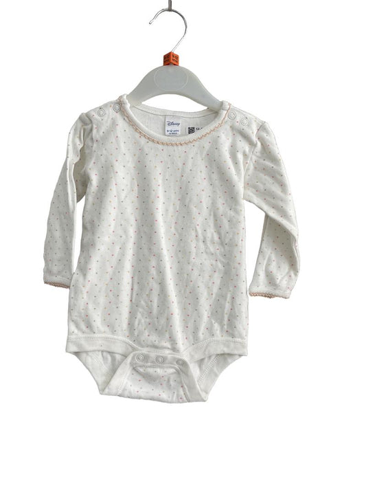 Preloved Disney - Multicolour Polka Dot Long-sleeved Onesie (9-12m)