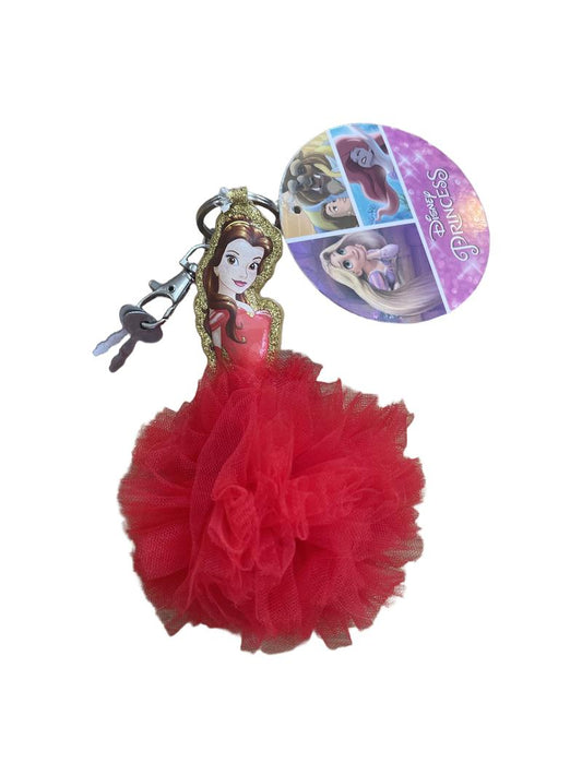 Preloved Disney - Princess Belle Pom Pom Keychain