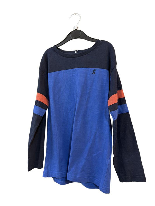 Preloved Joules - Blue And Navy Long Sleeve T-shirt (9-10y)
