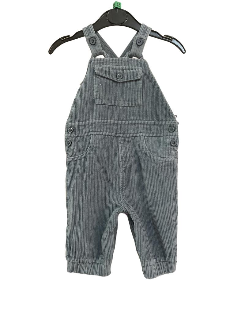 Preloved "Lucy Mecklenburgh, Very" - Blue Corduroy Overalls/Dungarees. (6-9m)