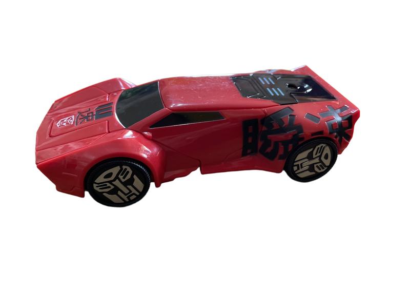 Preloved Transformers Sideswipe, Red Car, With Lights And Noises - Hasbro
