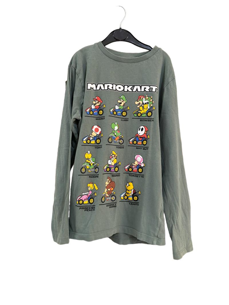 Preloved Next - Green Mario Kart Graphic Long-sleeved Shirt (11y)