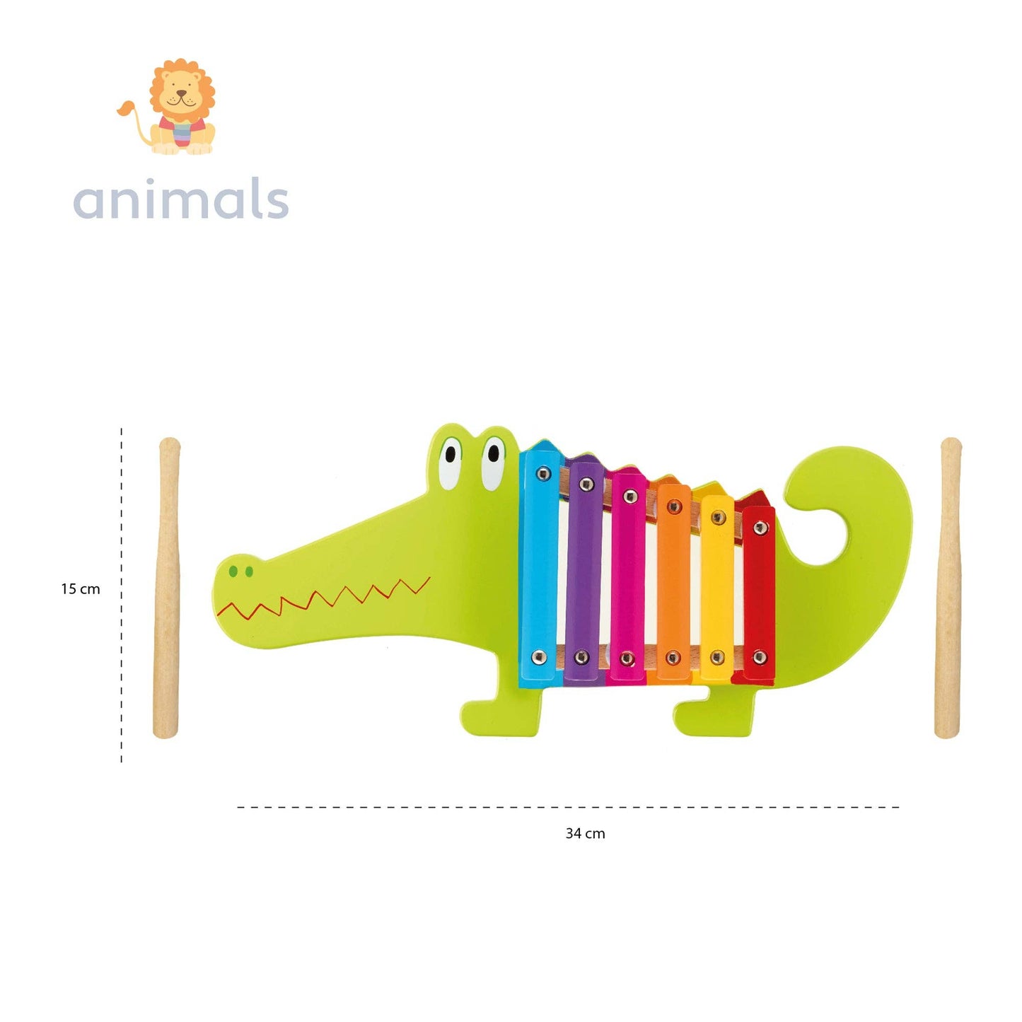 Crocodile Wooden Xylophone