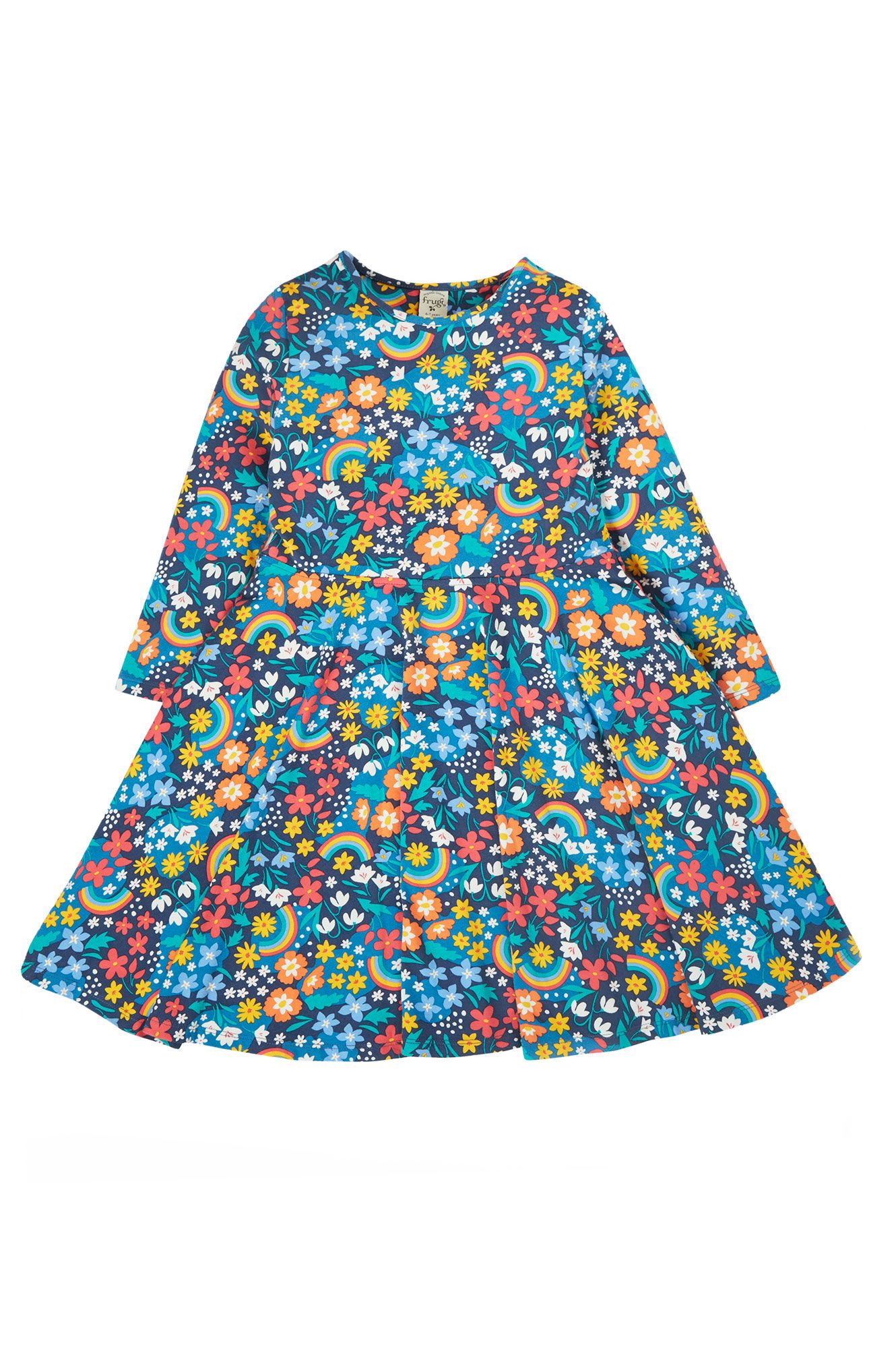 Frugi Sofia Skater Dress, Winter Hedgerow