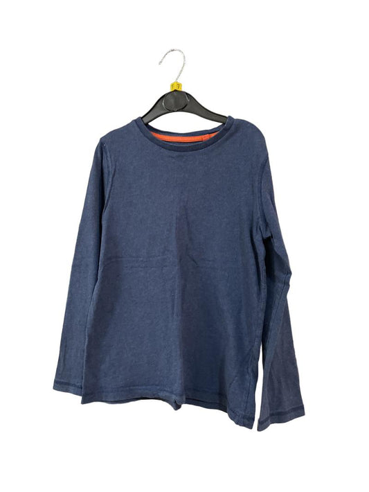 Preloved Boden - Navy Long-sleeved T Shirt (7-8y)