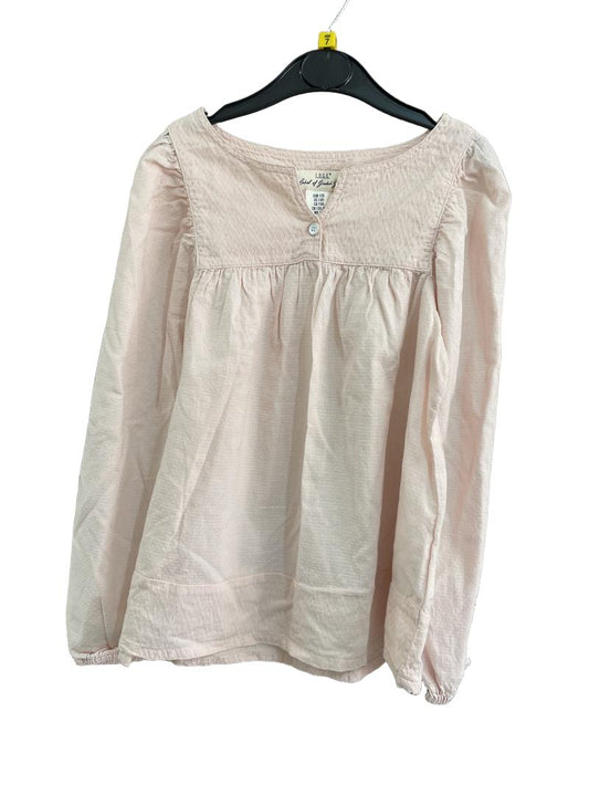 Preloved L.O.G.G. (Label Of Graded Goods) - Pink Long-sleeved Lightweight Top (7-8y)