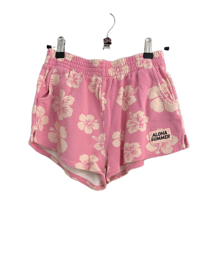 Preloved Zara - Pink Floral Print Shorts (13-14y)