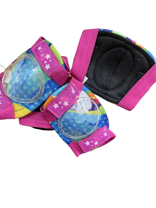 Preloved Halfords - Multicolour Star Cloud Elbow And Knee Pads