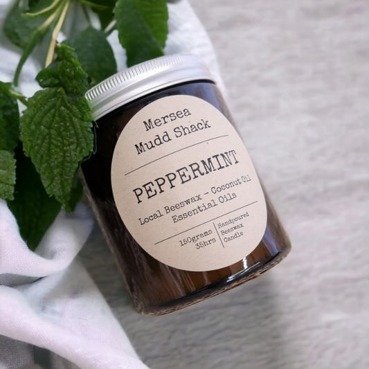 Peppermint Beeswax Candle