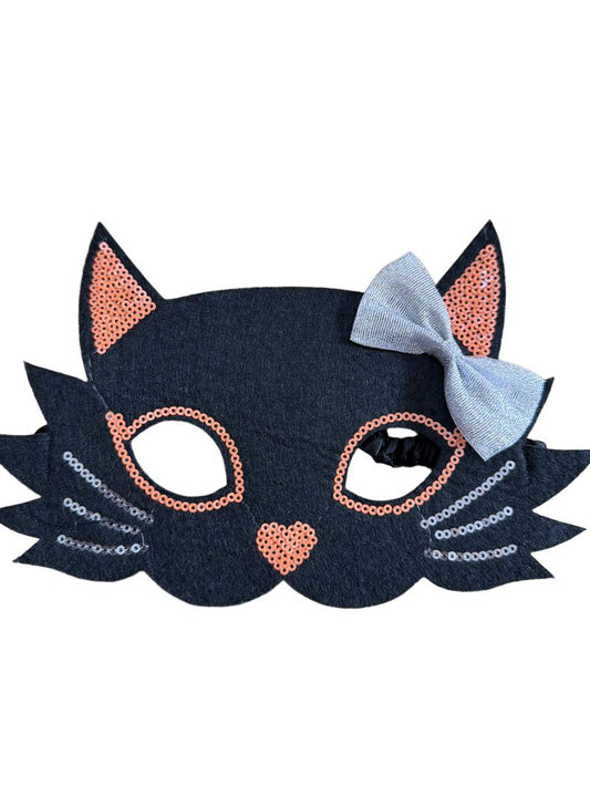 Preloved Unknown Brand - Black Felt Cat Mask