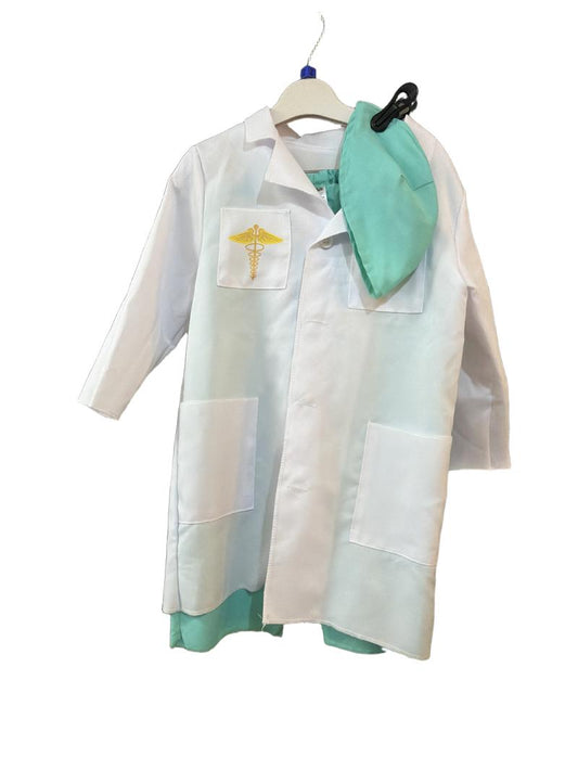 Preloved Amscan Inc - Doctor Costume (coat, Trousers, Hat) (4-5y, 5-6y)
