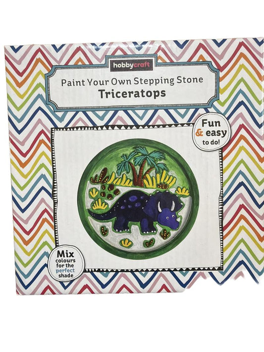 Preloved Toys - Paint Your Own Stepping Stone Triceratops - Hobbycraft
