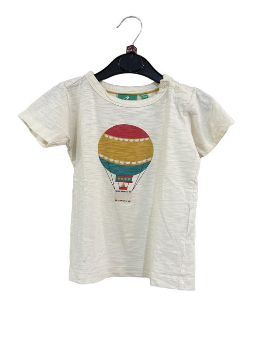 Preloved Little Green Radicals - Cream Hot Air Balloon T Shirt (18-24m)