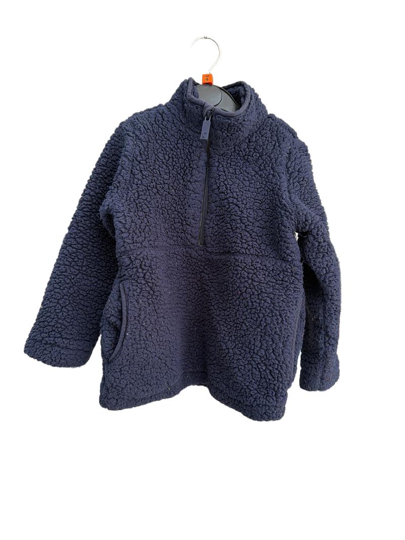 Preloved Joules - Navy Fleece Borg Zip Jacket Jumper (4y)