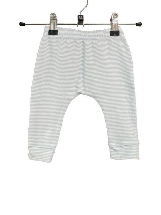 Preloved Next - Blue And White Stripe Legging Trousers. (3-6m)