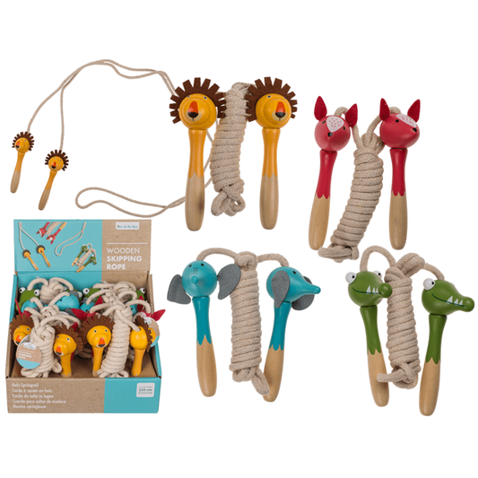 Wooden skipping rope, animal
