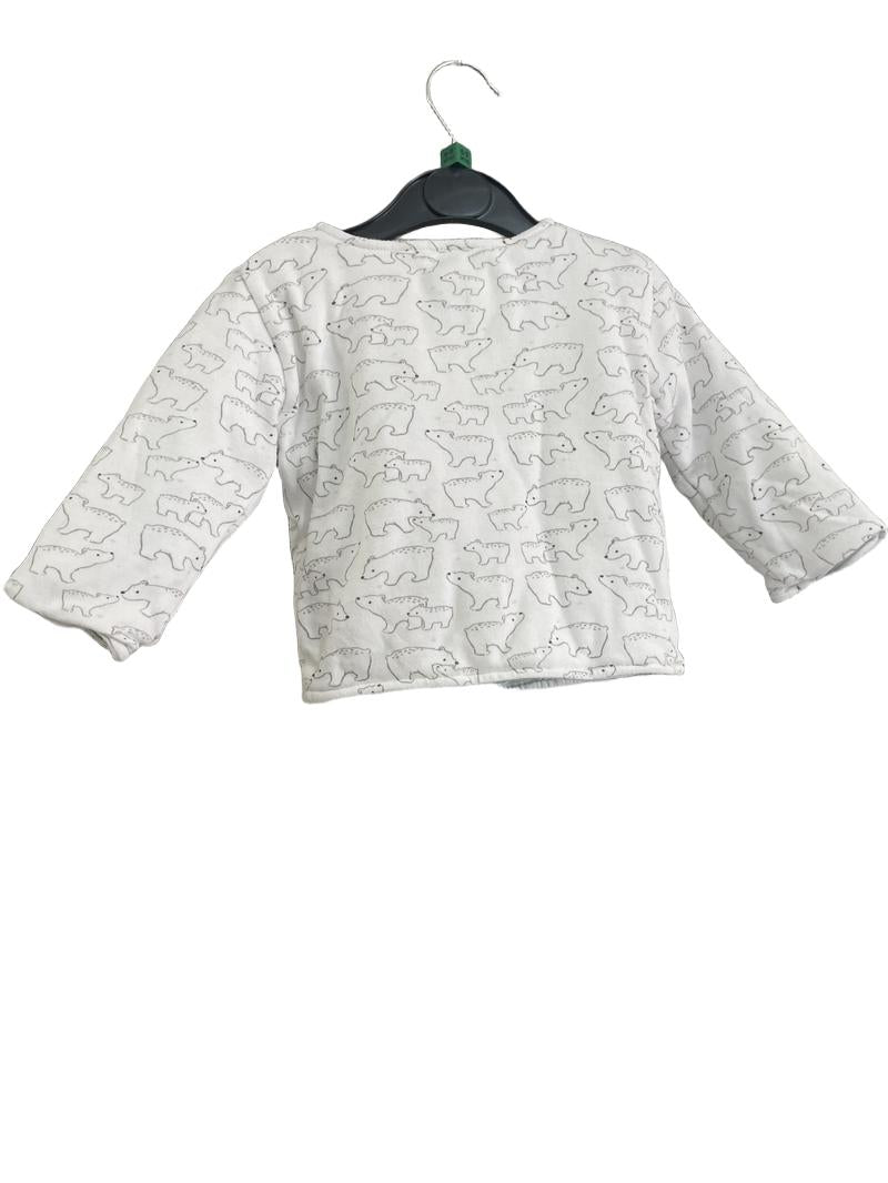 Preloved John Lewis - White Polar Bear Jacket (6-9m)