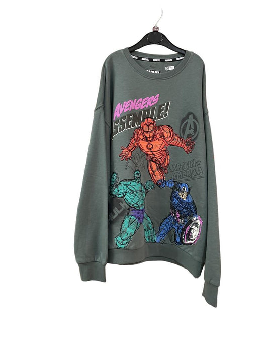 Preloved Marks & Spencer - Gray Avengers Assemble! Sweatshirt (13-14y)